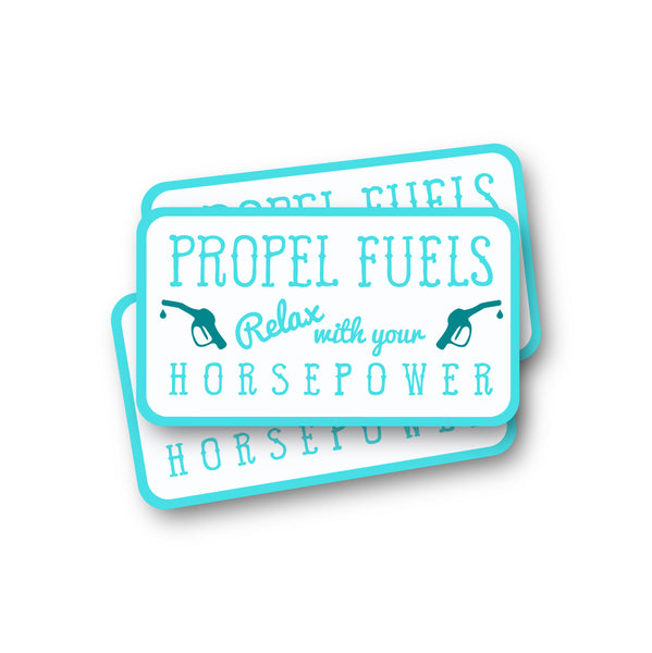 RWYH Decal: White/Teal - 3.75"