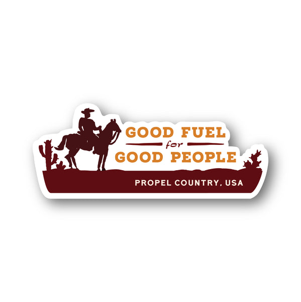 Propel Country Decal: Good Fuel - 4.75"