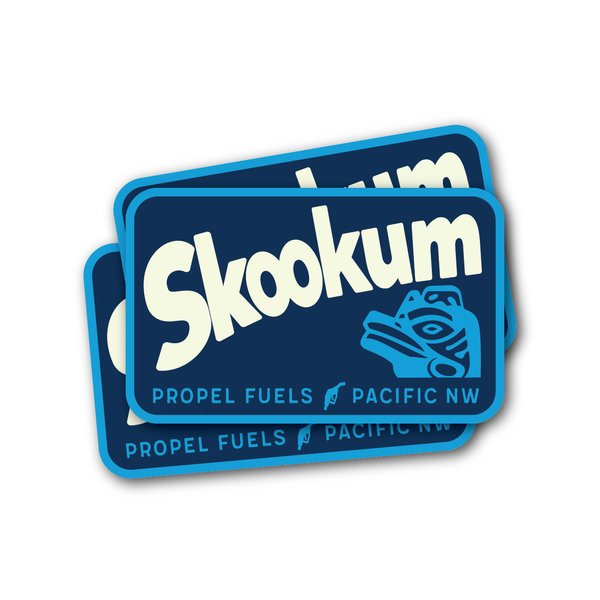Blue Skookum Decal - 3.75"