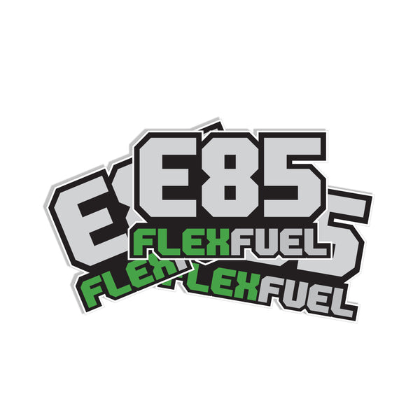 Flex Fuel E85 Decal 3.75"